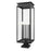 Z-Lite Nova 5Lt 12.5" Outdoor Pier Mount/Square, Black/Clear - 5018PHXLS-SQPM-BK