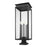 Z-Lite Nova 5Lt 12.5" Outdoor Pier Mount/Square, Black/Clear