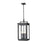 Z-Lite Hartwell 4Lt Outdoor Ceiling Fixture/Chain, Black/Seed - 5019CHB-BK