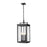 Z-Lite Hartwell 5Lt Outdoor Ceiling Fixture/Chain, Black/Seed - 5019CHXL-BK