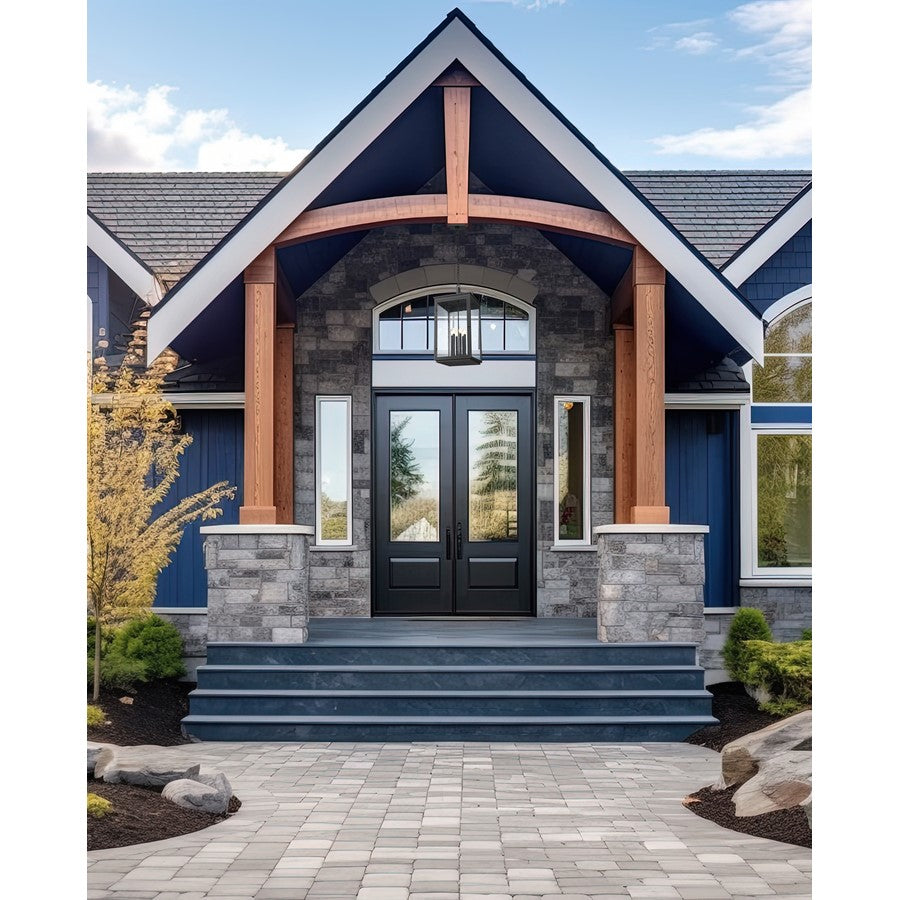 Z-Lite Hartwell 6Lt Outdoor Ceiling Fixture/Chain, Black/Seed