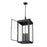 Z-Lite Hartwell 6Lt Outdoor Ceiling Fixture/Chain, Black/Seed