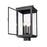 Z-Lite Hartwell 4Lt Outdoor Post Mount/Square, Black/Clear Seedy