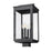 Z-Lite Hartwell 4Lt Outdoor Post Mount/Square, Black/Clear Seedy