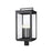 Z-Lite Hartwell 5Lt Outdoor Post Mount/Round, Black/Clear Seedy - 5019PHXLR-BK