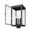 Z-Lite Hartwell 5Lt Outdoor Post Mount/Square, Black/Clear Seedy