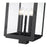 Z-Lite Hartwell 5Lt Outdoor Post Mount/Square, Black/Clear Seedy
