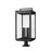 Z-Lite Hartwell 6Lt Outdoor Pier Mount, Black/Clear Seedy - 5019PHXXLR-533PM-BK