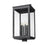 Z-Lite Hartwell 6Lt Outdoor Post Mount/Square, Black/Clear Seedy