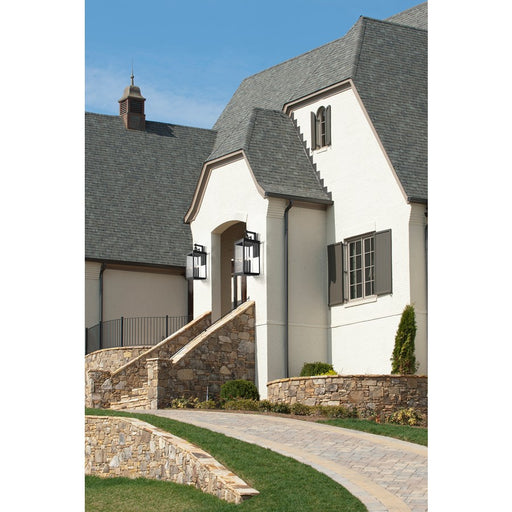 Z-Lite Hartwell 6 Light Outdoor Wall Light, Sand Black/Clear Seedy