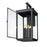 Z-Lite Hartwell 6 Light Outdoor Wall Light, Sand Black/Clear Seedy