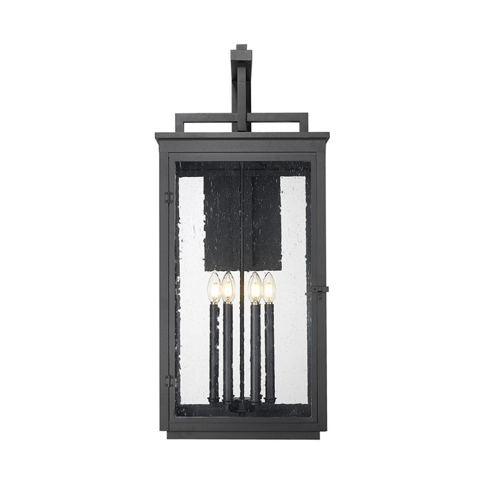 Z-Lite Hartwell 6 Light Outdoor Wall Light, Sand Black/Clear Seedy