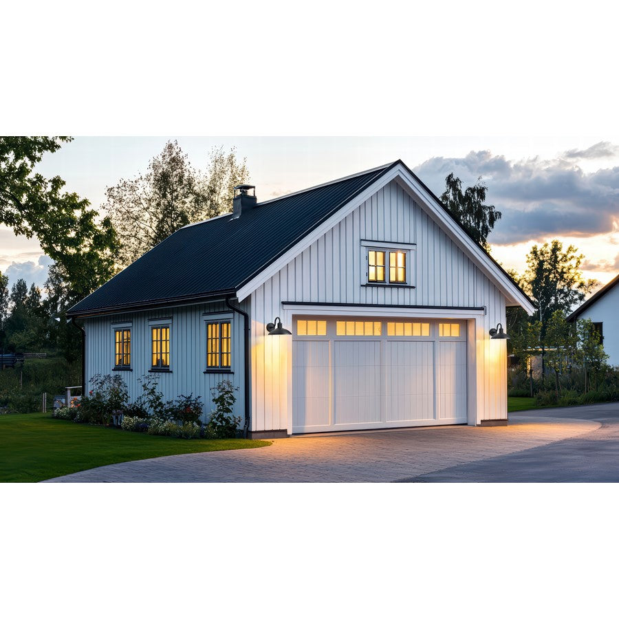 Z-Lite RLM 1 Light 9" Outdoor Wall Light, Sand Black