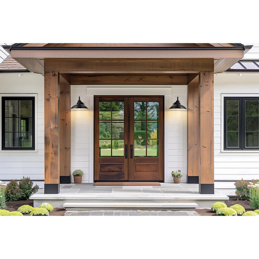 Z-Lite RLM 1 Light 9" Outdoor Wall Light, Sand Black