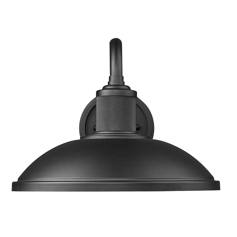 Z-Lite RLM 1 Light 9" Outdoor Wall Light, Sand Black