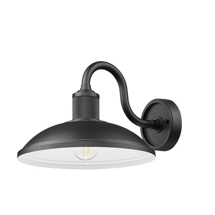 Z-Lite RLM 1 Light 9" Outdoor Wall Light, Sand Black