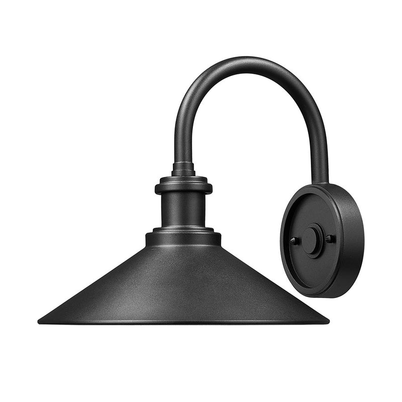 Z-Lite RLM 1 Light 11" Outdoor Wall Light, Sand Black - 5021M-BK
