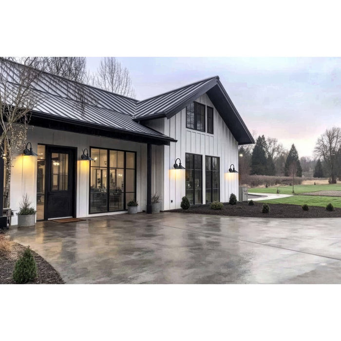 Z-Lite RLM 1 Light 11" Outdoor Wall Light, Sand Black