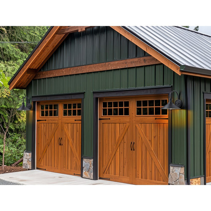 Z-Lite RLM 1 Light 11" Outdoor Wall Light, Sand Black