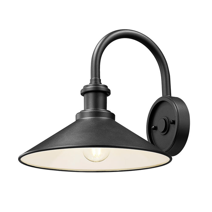 Z-Lite RLM 1 Light 11" Outdoor Wall Light, Sand Black