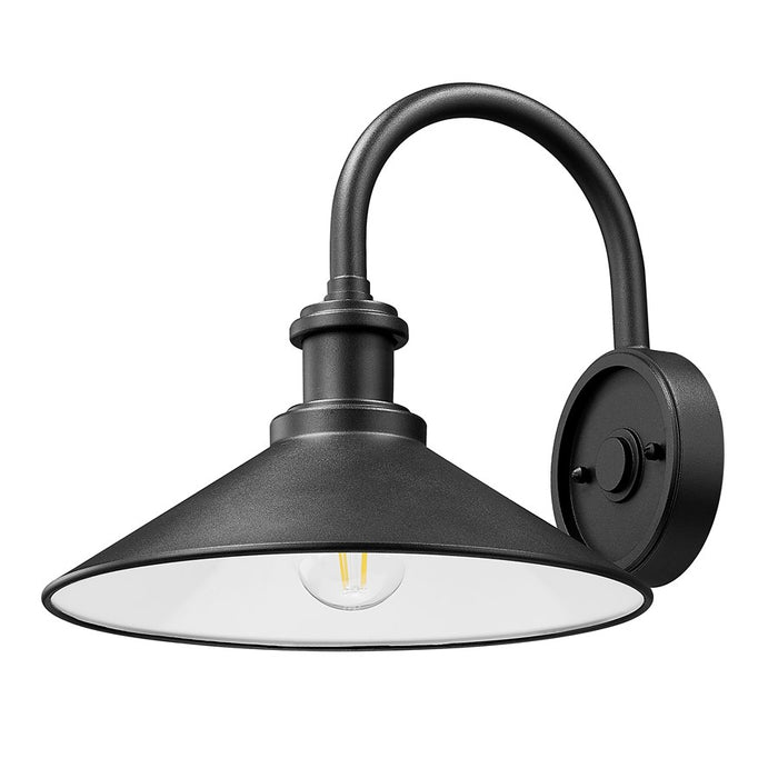 Z-Lite RLM 1 Light 11" Outdoor Wall Light, Sand Black