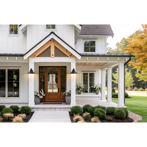 Z-Lite RLM 1 Light 7" Outdoor Wall Light, Sand Black