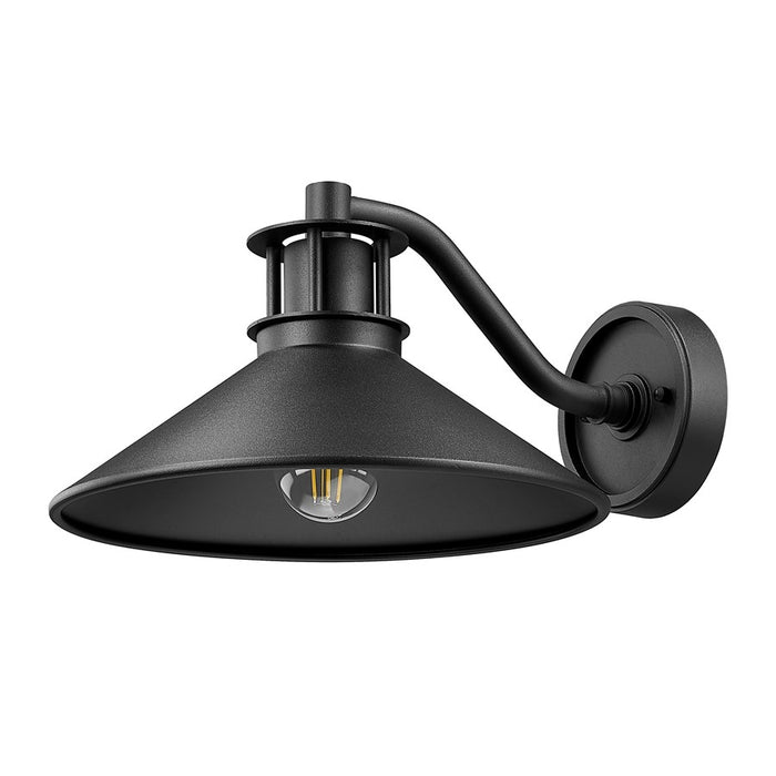 Z-Lite RLM 1 Light 7" Outdoor Wall Light, Sand Black