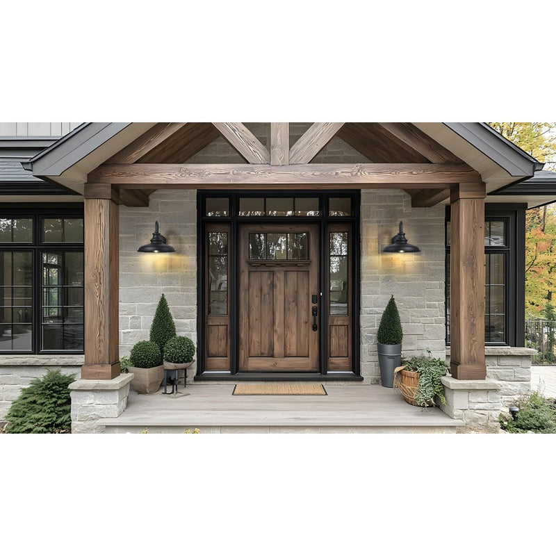 Z-Lite RLM 1 Light 10" Outdoor Wall Light, Sand Black