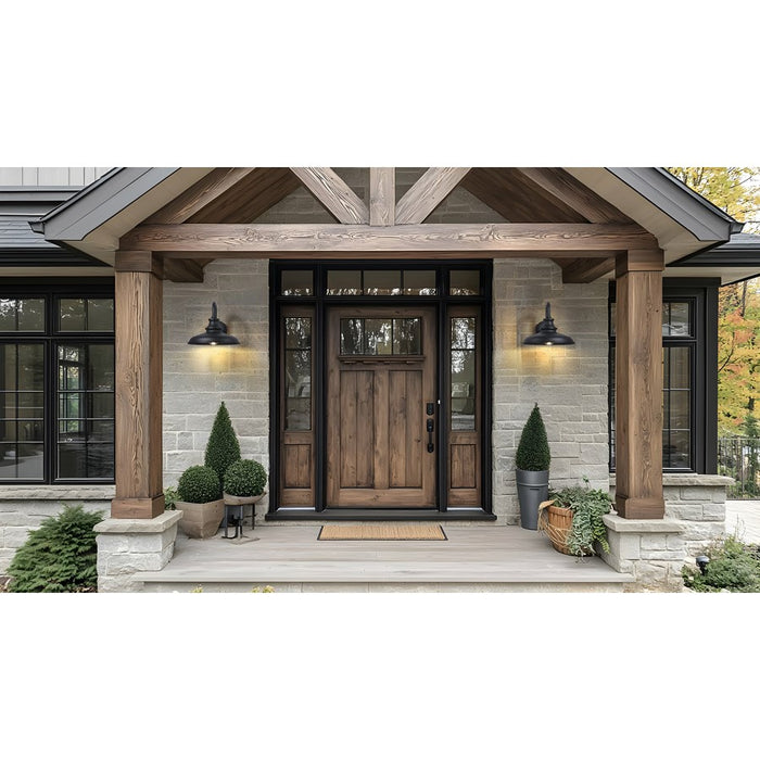 Z-Lite RLM 1 Light 10" Outdoor Wall Light, Sand Black