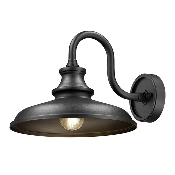 Z-Lite RLM 1 Light 10" Outdoor Wall Light, Sand Black