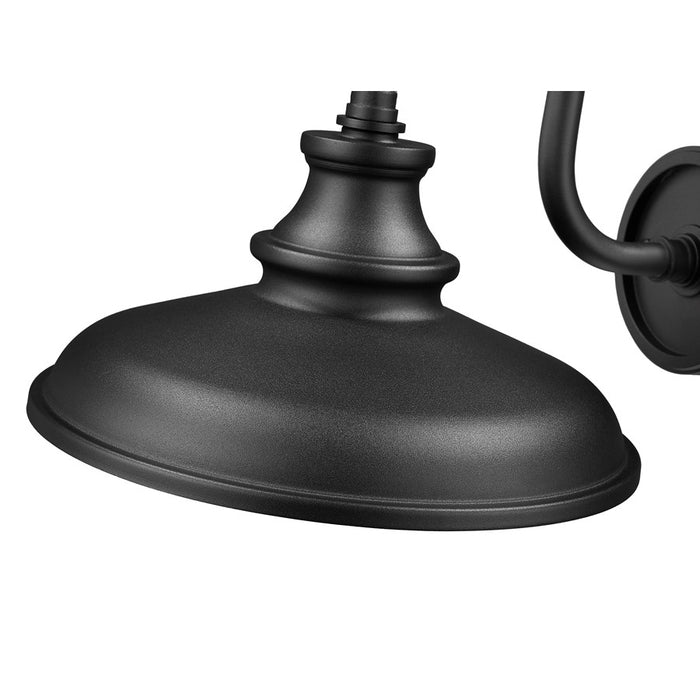 Z-Lite RLM 1 Light 10" Outdoor Wall Light, Sand Black