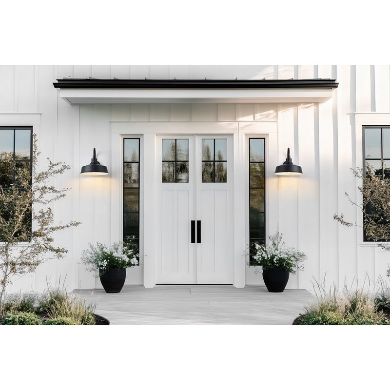 Z-Lite RLM 1 Light 13" Outdoor Wall Light, Sand Black