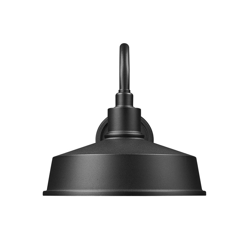 Z-Lite RLM 1 Light 13" Outdoor Wall Light, Sand Black