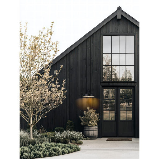 Z-Lite RLM 1 Light 9.5" Outdoor Wall Light, Sand Black