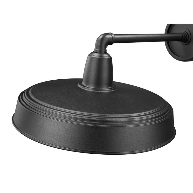 Z-Lite RLM 1 Light 9.5" Outdoor Wall Light, Sand Black