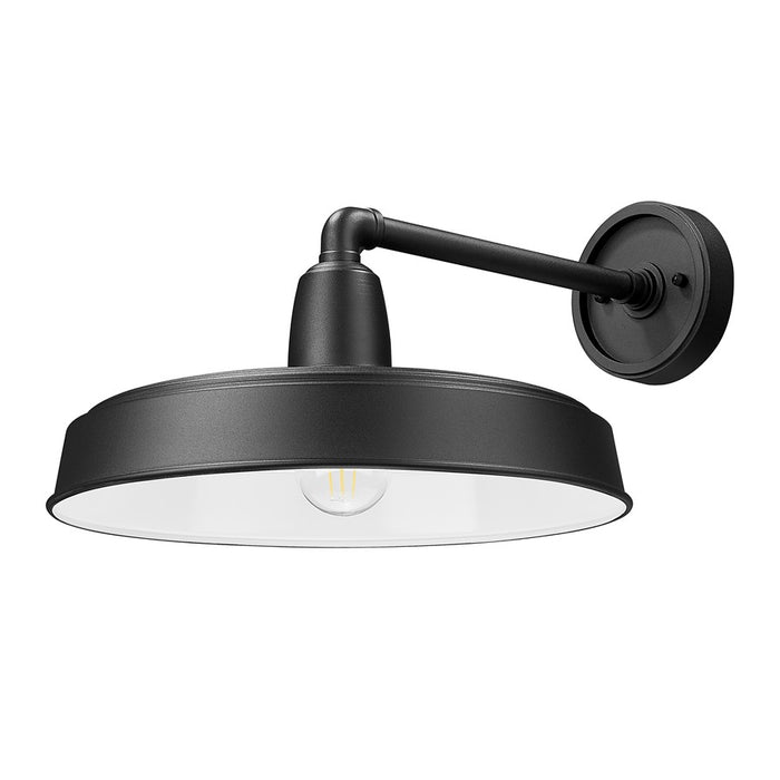 Z-Lite RLM 1 Light 9.5" Outdoor Wall Light, Sand Black