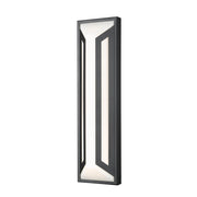 Z-Lite Banff 2Lt 22" Outdoor Wall Light, Sand Black/Opal Etched - 5028B-BK-LED