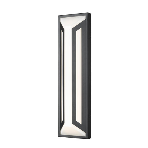 Z-Lite Banff 2Lt 22" Outdoor Wall Light, Sand Black/Opal Etched - 5028B-BK-LED