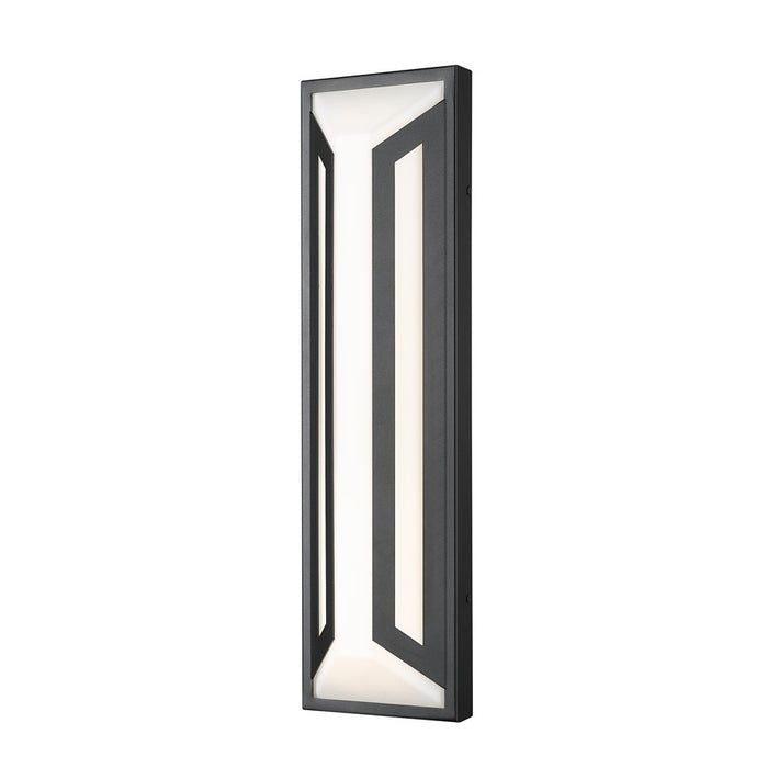 Z-Lite Banff 2Lt 22" Outdoor Wall Light, Sand Black/Opal Etched - 5028B-BK-LED