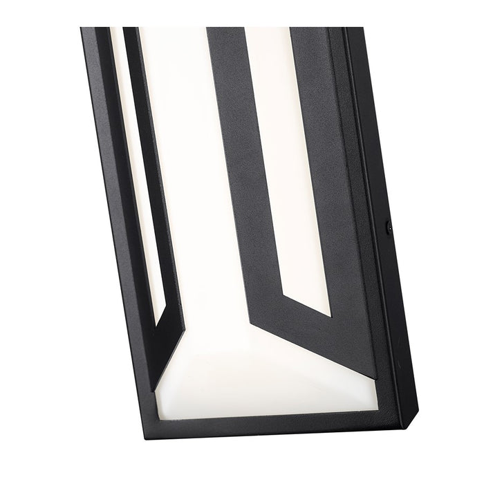Z-Lite Banff 2Lt 22" Outdoor Wall Light, Sand Black/Opal Etched