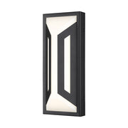 Z-Lite Banff 2Lt 12" Outdoor Wall Light, Sand Black/Opal Etched - 5028S-BK-LED