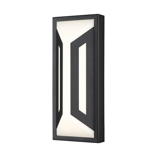 Z-Lite Banff 2Lt 12" Outdoor Wall Light, Sand Black/Opal Etched - 5028S-BK-LED