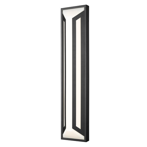 Z-Lite Banff 2Lt 28" Outdoor Wall Light, Sand Black/Opal Etched - 5028XL-BK-LED