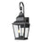 Z-Lite Raphael 2 Light Outdoor Wall Light, Sand Black/Clear Seedy - 5029M-BK