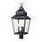 Z-Lite Raphael 3Lt 28" Outdoor Post Mount, Sand Black/Clear Seedy - 5029PHBR-BK