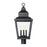 Z-Lite Raphael 3Lt 28" Outdoor Post Mount, Sand Black/Clear Seedy