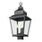 Z-Lite Raphael 3Lt 27" Outdoor Post Mount, Sand Black/Clear Seedy