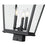 Z-Lite Raphael 3Lt 27" Outdoor Post Mount, Sand Black/Clear Seedy