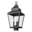 Z-Lite Raphael 3Lt 27" Outdoor Post Mount, Sand Black/Clear Seedy