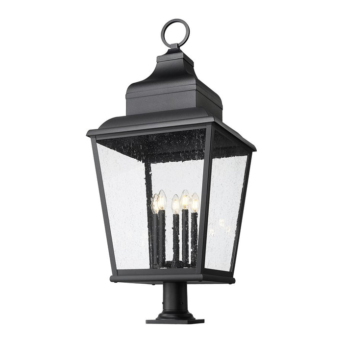 Z-Lite Raphael 5Lt 43" Outdoor Pier Mount, Black/Seed